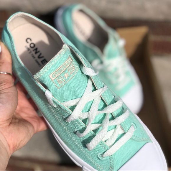 Converse Renew CTAS OX Low Top Canvas Mint Shoes - Picture 8 of 9